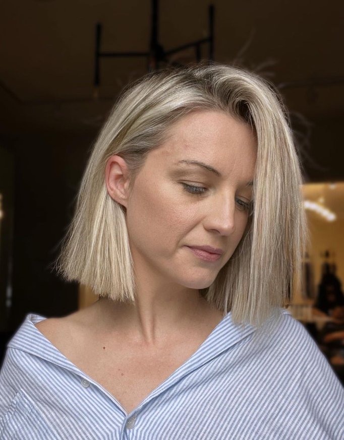 Blunt Bob Haircut Hair Color For Women Over 30