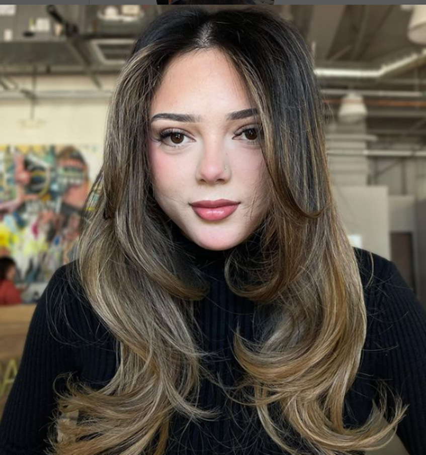 Bombshell Blowout Long Layered Hairstyle