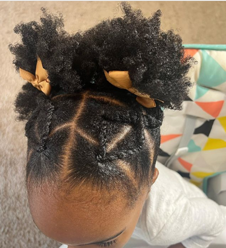 Box Shaped Black Toddler Hairstyle