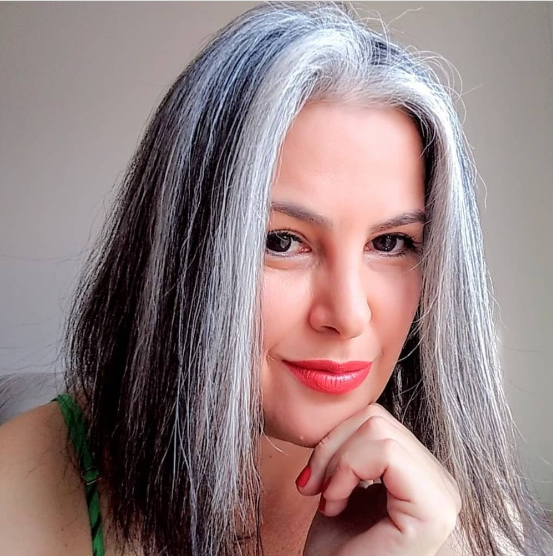 Bright Black And Grey Hair Color Ideas