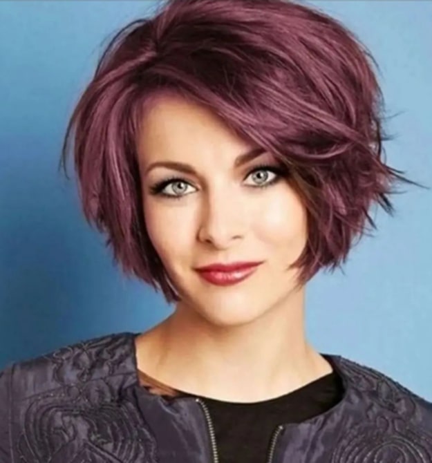 Brown Short Hairstyles For Heart Shaped Face