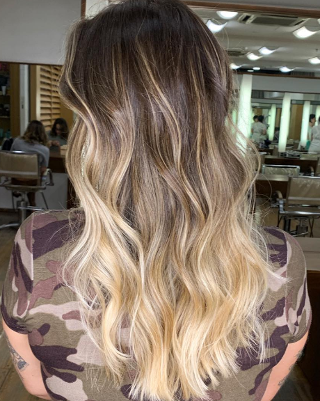 Brown To Icy Ombre Hair Colors