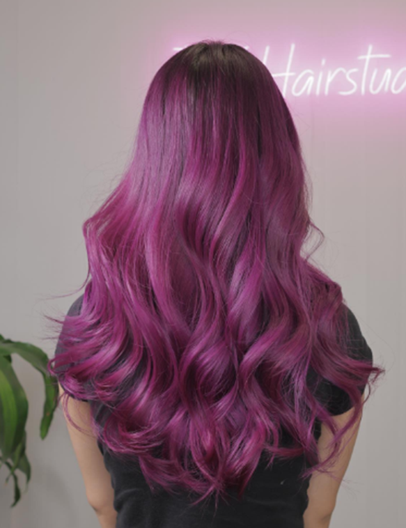 Candy Purple Ombre Hair Idea