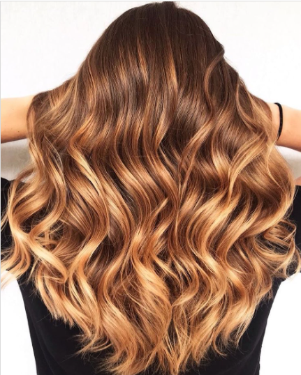 Change Your Look Dark Hair With Caramel Highlights