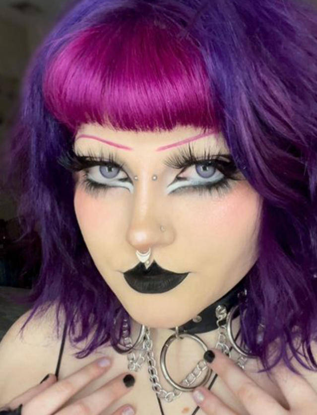 Classic Purple Goth Makeup Looks