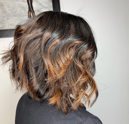 Coco Brown Messy Bob Hairstyle