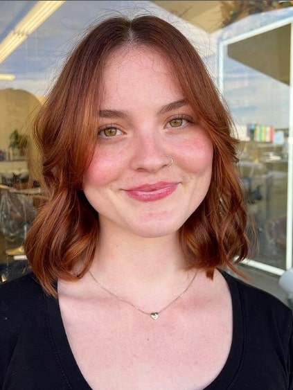 Copper Coloured Short Hairstyles For Square Face