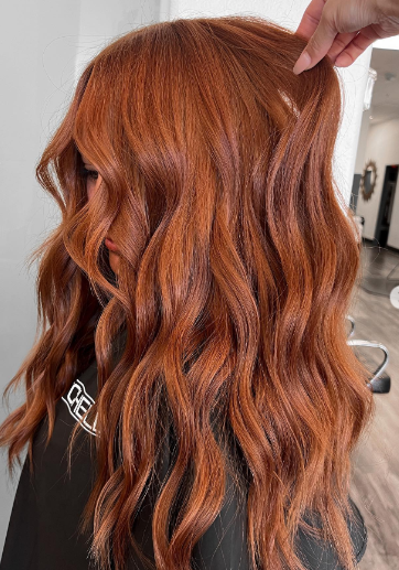 Copper Flames Vibrant Ombre Hair Color