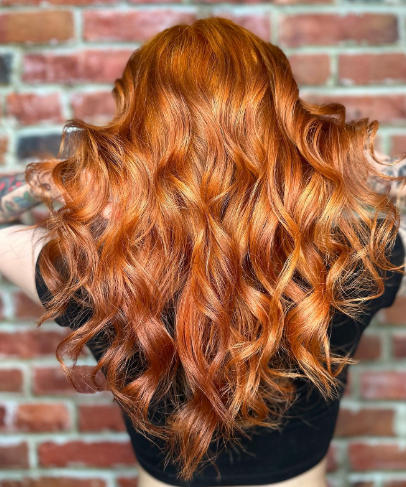 Copper Sunset Vibrant Ombre Hair Color