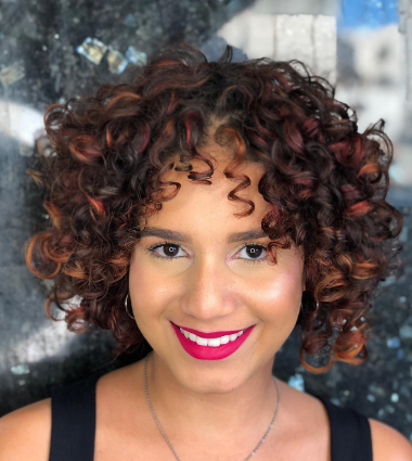 Copper and Red Short Curly Hair Styles For Women