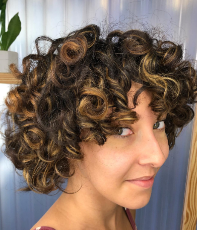 Crazy Short Curly Hair Style For Women