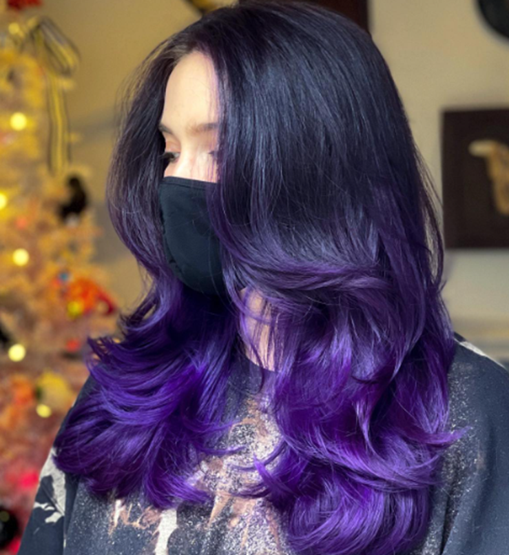 Crush Velvet Purple Ombre Hair Idea