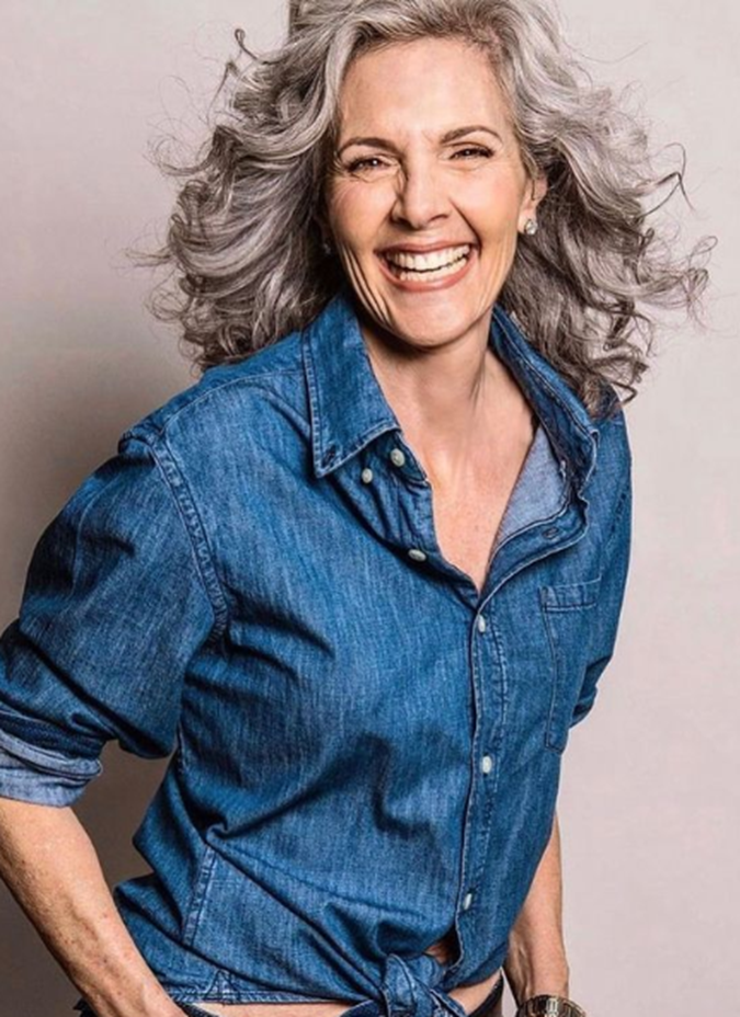 Curly And Short Wavy Hairstyle For Women Over 50