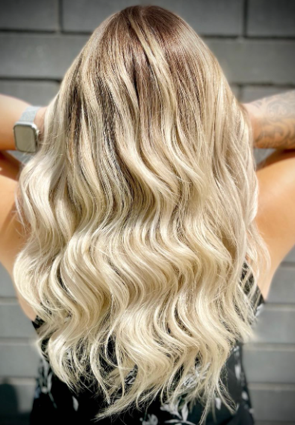 Curly Lengthy Blonde Balayage Hairstyle Ideas