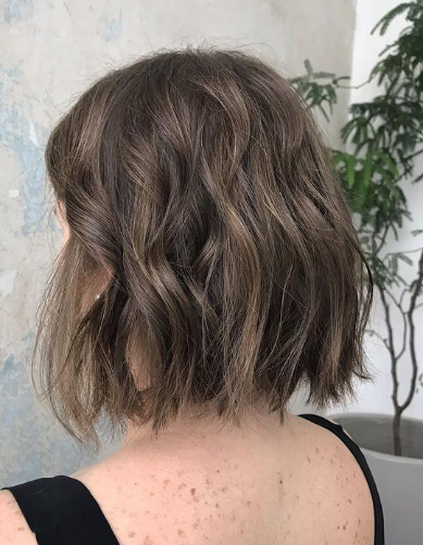 Curly Messy Bob Hairstyle