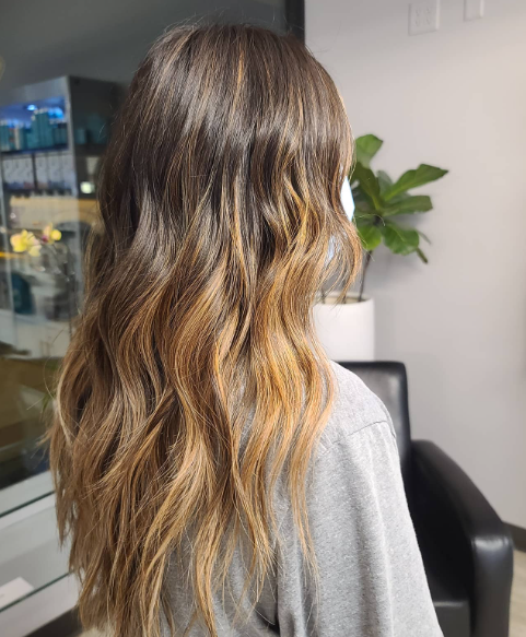 Double Color Blonde Ombre Hairstyles.