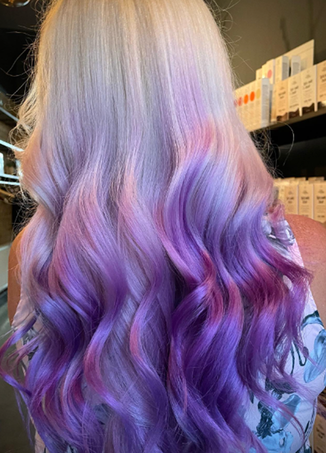 Dreamy Purple Ombre Hair Idea