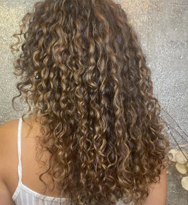 Fighting Medium Length Curly Hair