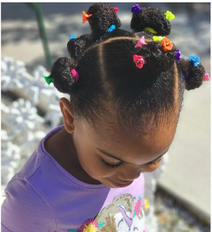 Flat Twists Black Toddler Hairstyle