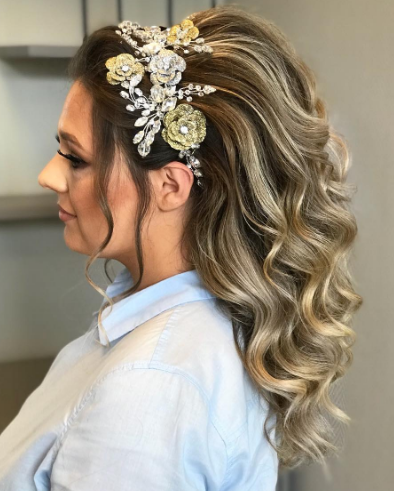 Flower Blonde Ombre Hairstyles