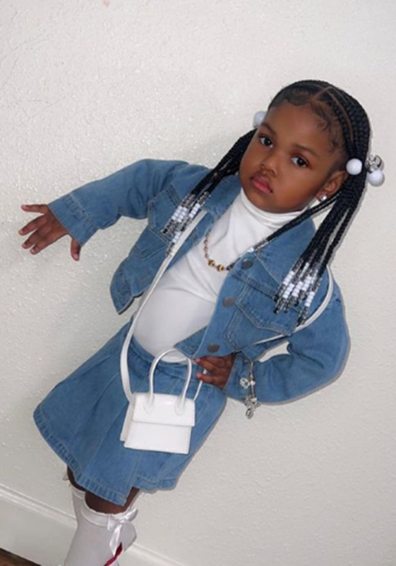 Fulani Braids Beads Black Toddler Hairstyle