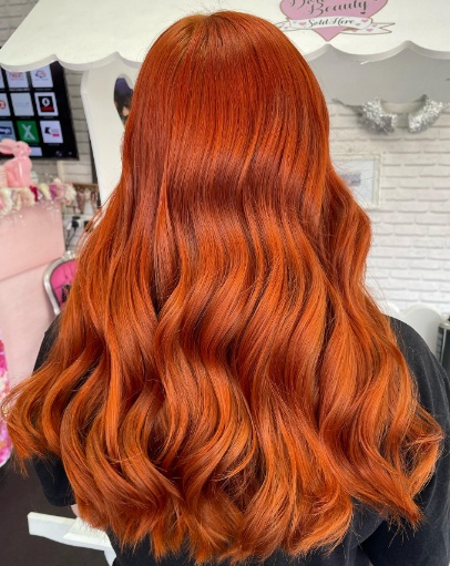 Ginger Red Vibrant Ombre Hair Color