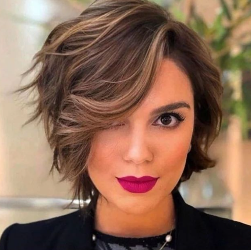 Glam Short Hairstyles For Thick Hair