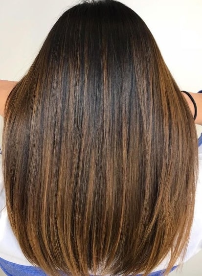 Golden Color Hairstyles With Caramel Highlights