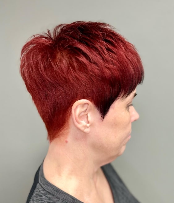 Gorgeous Red Short Hairstyles For Thin Hair
