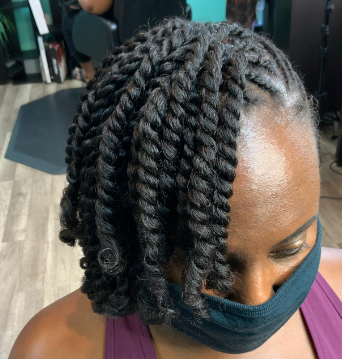 Gorgeous Two Strand Twists Hairstyle