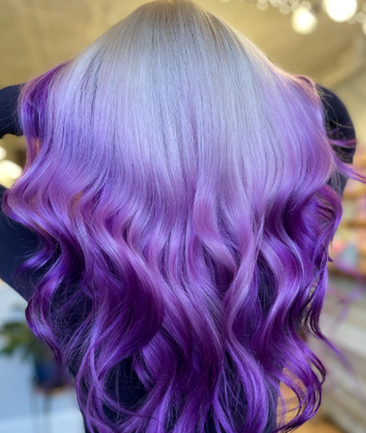 Grapesicle Purple Ombre Hair Idea