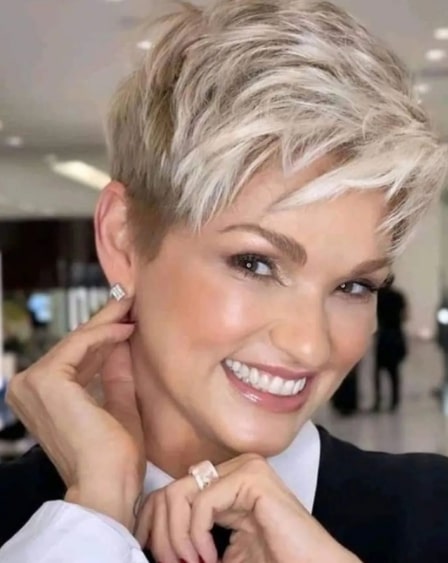 Gray Short Length Hairstyles For Women Over 50