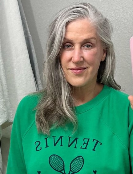 Grey Medium Hairstyles For Women Over 60 With Fine Hair
