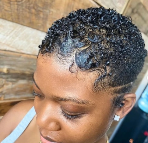 Half Shaved Natural Hairstyles For Short Hair