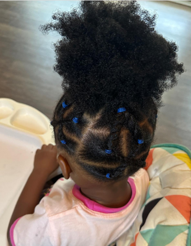 High Bun Black Toddler Hairstyle