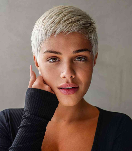 Inverted Long Pixie Haircut