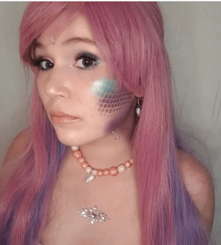 Iridescent Mermaid makeup look
