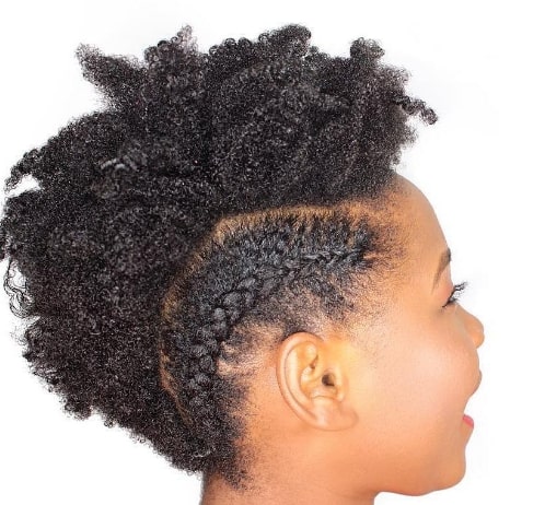 Kinky Curl Natural Hairstyles For Short Hair