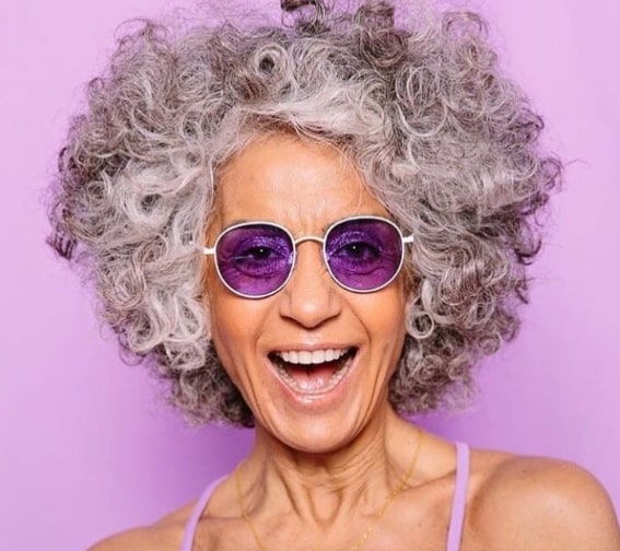 Lavendar Hairstyles For Women Over 50 With Glasses