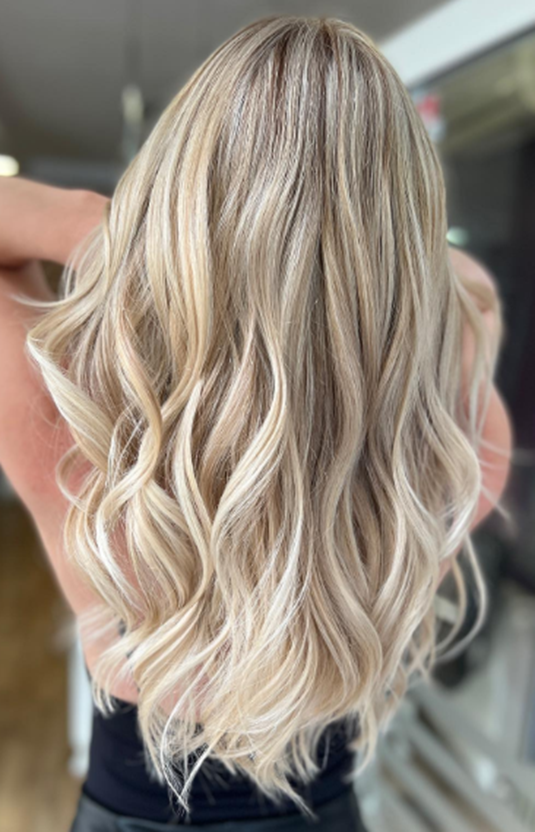 Light Brown Base Silver Blonde Balayage Hairstyle Ideas
