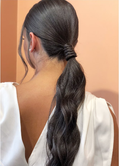 Long Messy Ponytail Hairstyle