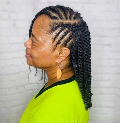 Long Two Strand Twists Hairstyle
