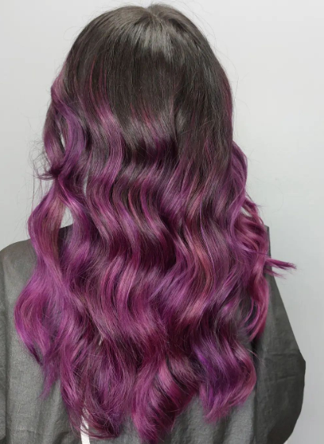 Luxury Purple Ombre Hair Idea