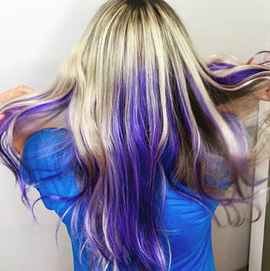Melody Purple Ombre Hair Idea
