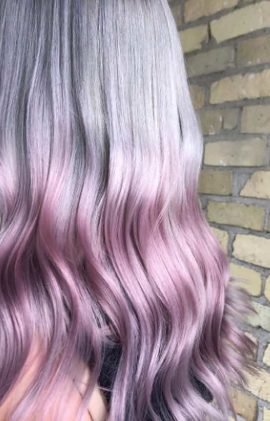 Melted Purple Ombre Hair Idea