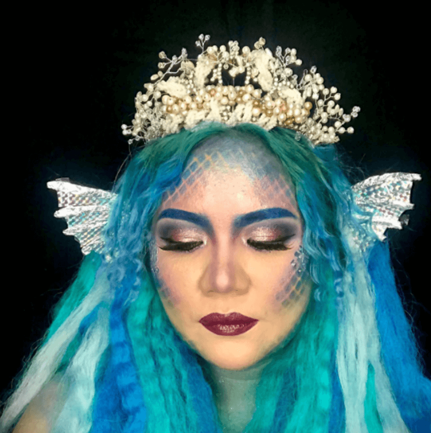 Mermaid Scales mermaid makeup look