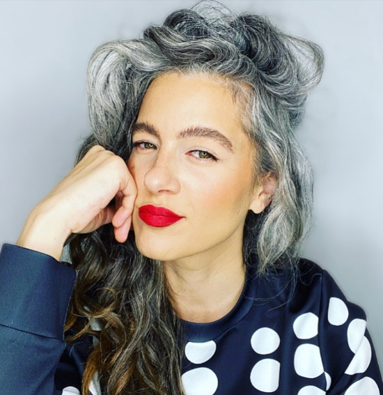 Messy Black And Grey Hair Color Ideas