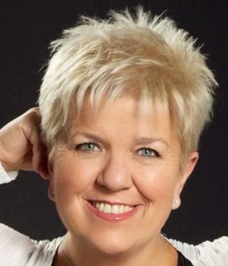 Messy Blond Short Haircuts for Women over 50