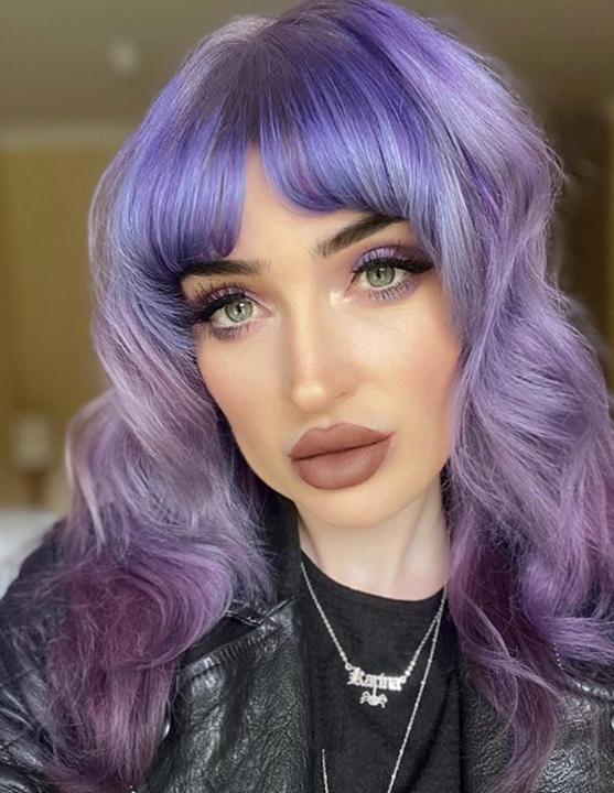 Mild Purple Ombre Hair Idea