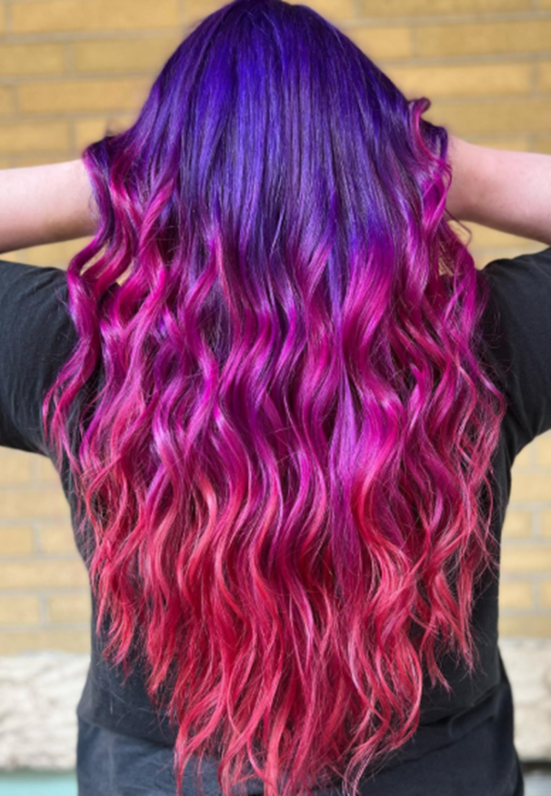 Multi Purple Ombre Hair Idea